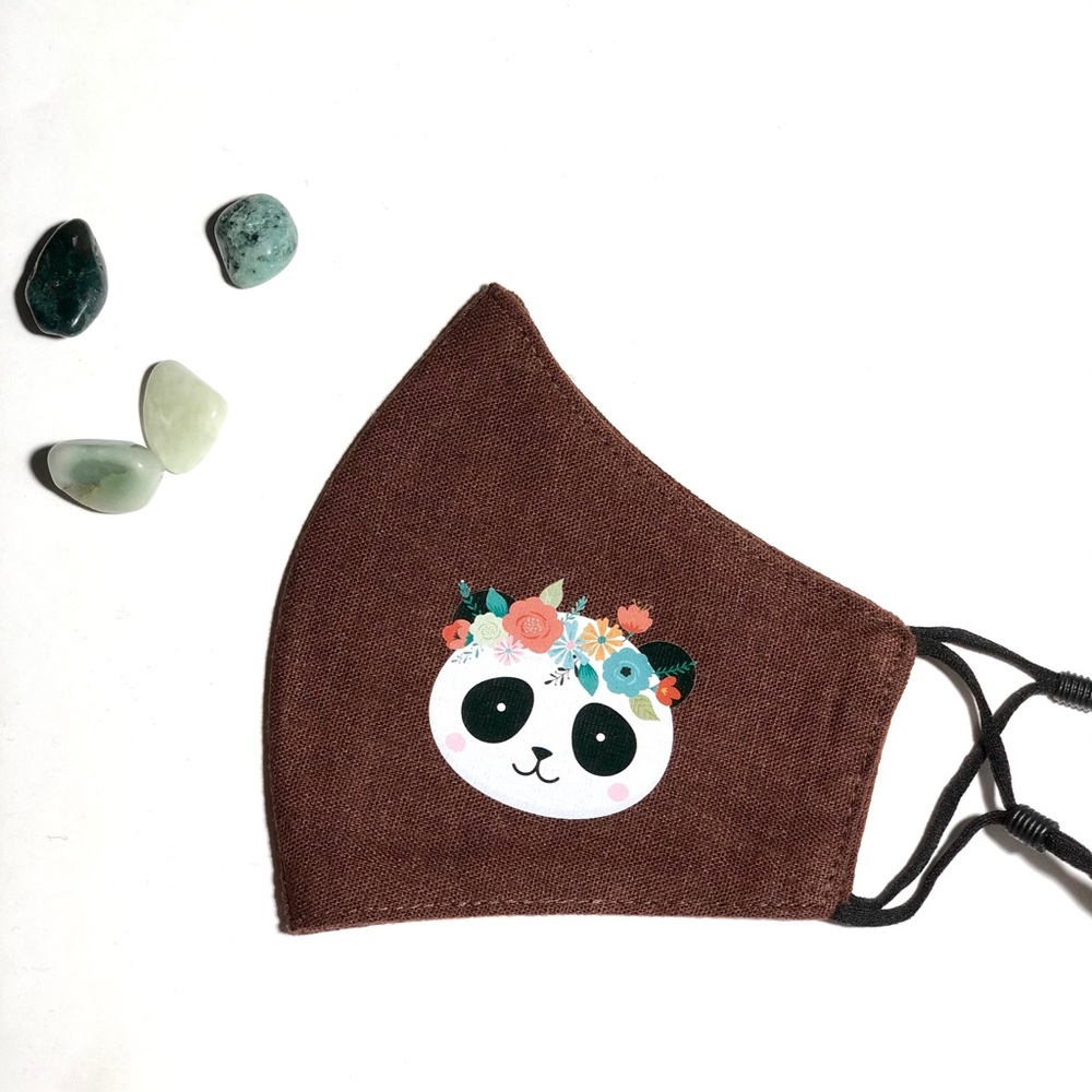 100% Linen Face Mask with Print